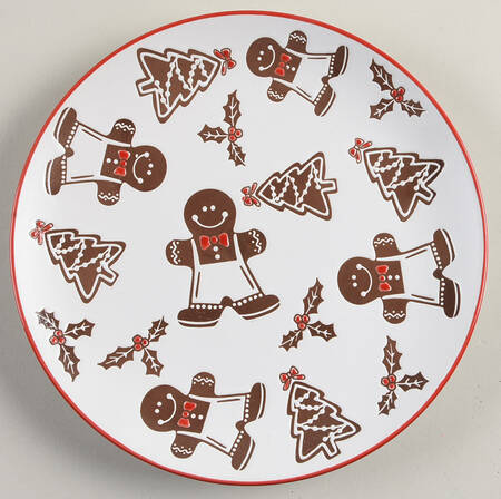 Gingerbread Man Salad Plate