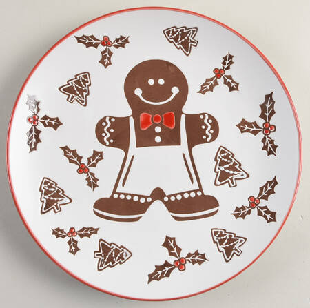 Gingerbread Man Dinner Plate