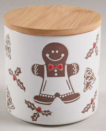 Gingerbread Man 4" Canister & Lid