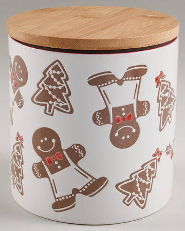 Gingerbread Man 5" Canister & Lid