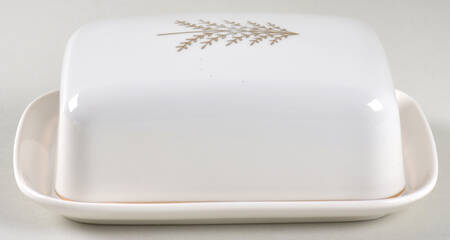 Golden Pine Rectangular Covered Butter