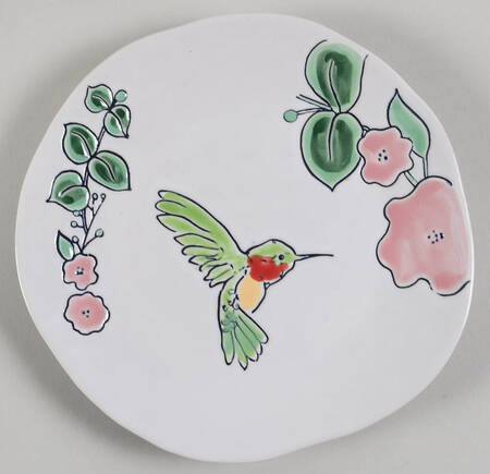 Magical Hummingbird Salad Plate