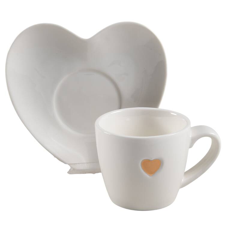 Amour Espresso Cup and Saucer Set