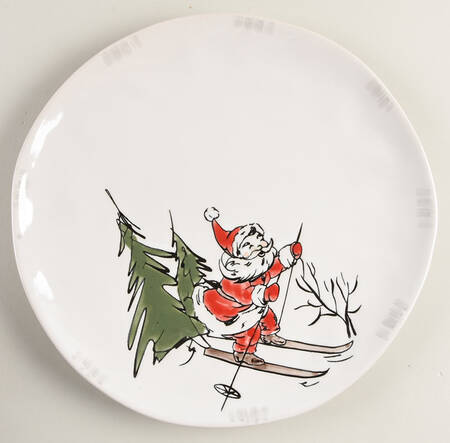 Whimsy Santa Dinner Plate