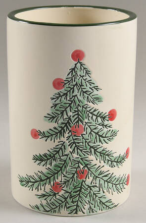 Erma Holiday Tree Large Canister No Lid