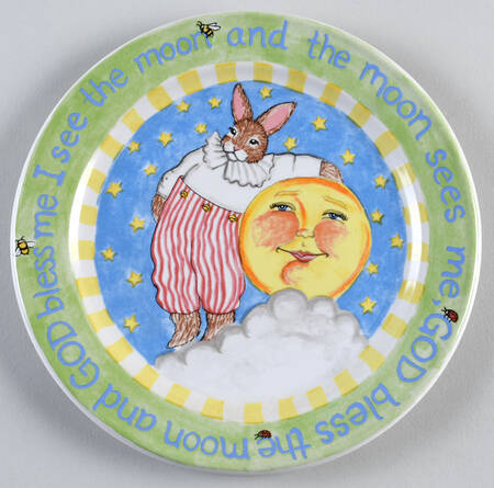 I See the Moon Child's Plate