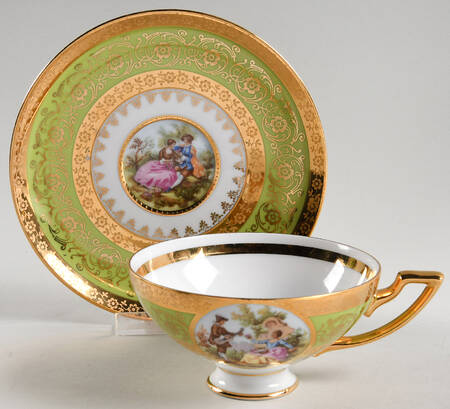 EWL4 Footed Cup & Saucer Set