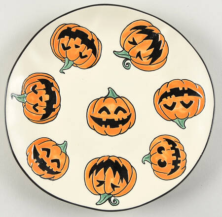 Jack O Lantern Salad Plate
