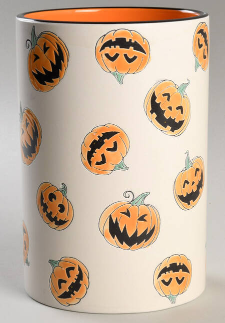Jack O Lantern Large Canister No Lid