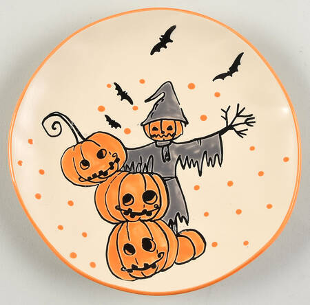 Brixton Halloween Salad Plate