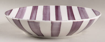 Stripe Individual Dinner Bowl