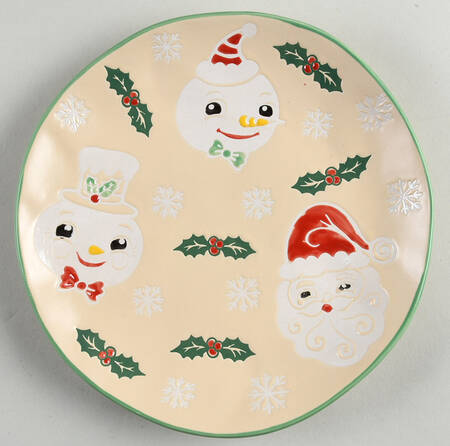 Cream Vintage Vibes Salad Plate