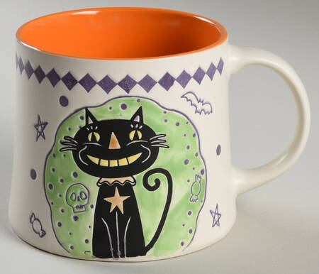 Crafty Cat Black Mug