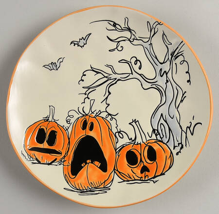 Sketchy Jack Salad Plate