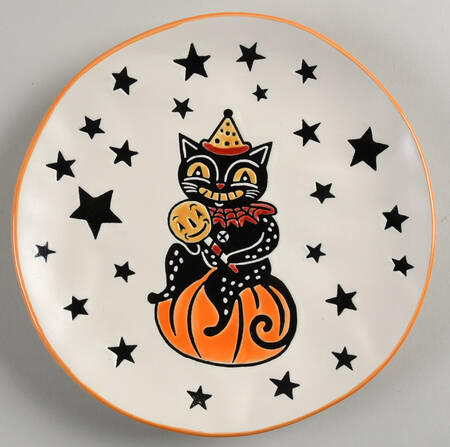 Moxy Vintage Cat Salad Plate