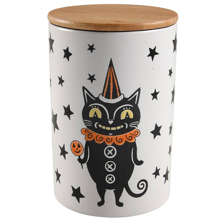 Moxy Vintage Cat Large Canister & Lid