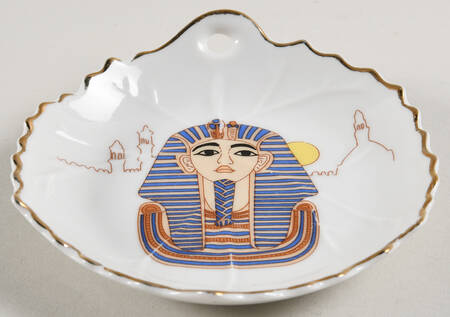 EGY4 Small Ashtray by Egyptian German Porcelain