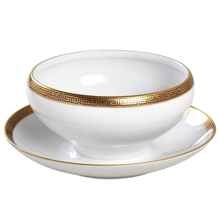 W6589 Gravy Boat with Attached Underplate