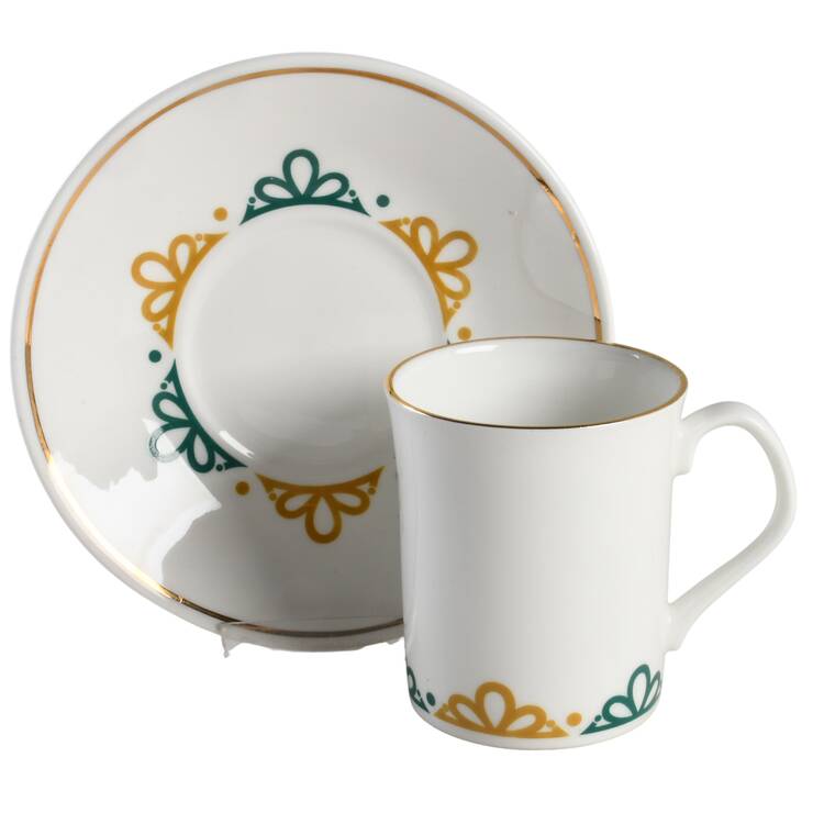 ELZ73 Flat Cup & Saucer Set