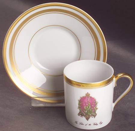 Imperial Egg Collection Flat Demitasse Cup & Saucer Set