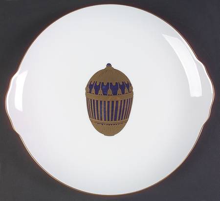 Imperial Egg Collection Handled Cake Plate