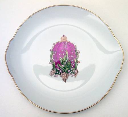 Imperial Egg Collection Handled Cake Plate