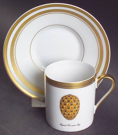 Imperial Egg Collection Flat Demitasse Cup & Saucer Set