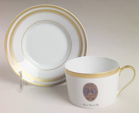 Imperial Egg Collection Flat Cup & Saucer Set