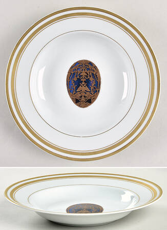 Imperial Egg Collection Large Rim Soup Bowl by Faberge