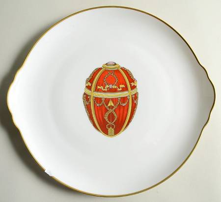 Imperial Egg Collection Handled Cake Plate