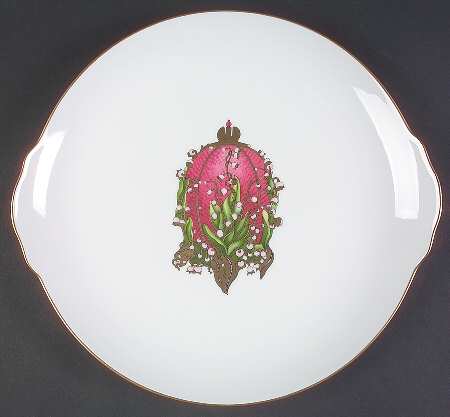 Imperial Egg Collection Handled Cake Plate