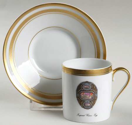 Imperial Egg Collection Flat Demitasse Cup & Saucer Set