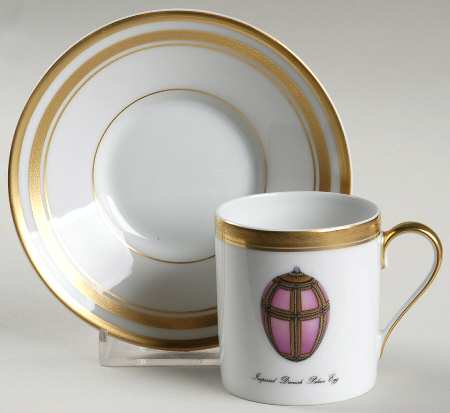 Imperial Egg Collection Flat Demitasse Cup & Saucer Set