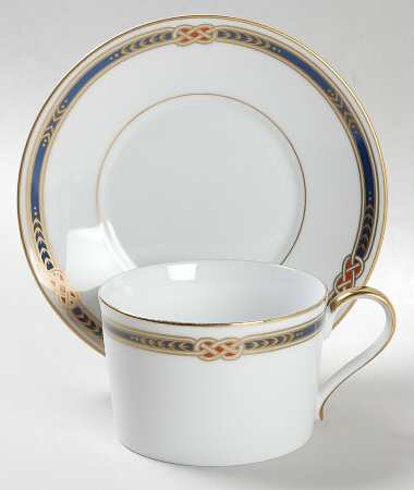 Monarch Flat Cup & Saucer Set