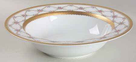 Rose Trellis 10" Round Vegetable Bowl