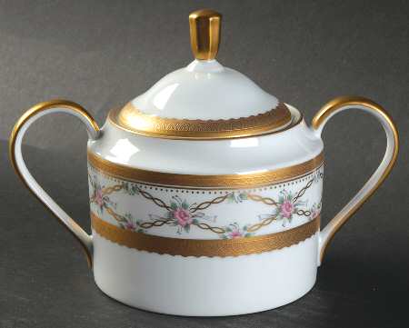 Rose Trellis Sugar Bowl & Lid