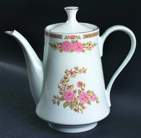 Floral Mist Coffee Pot & Lid