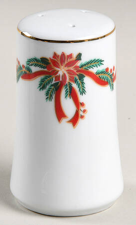 Poinsettia & Ribbon Salt Shaker