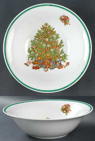 Yuletide 9" Round Vegetable Bowl