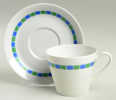 Fancy Free Flat Cup & Saucer Set
