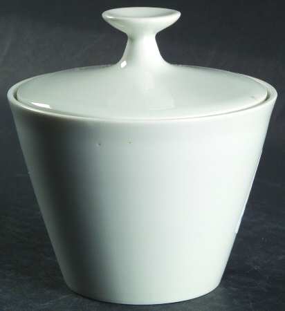 Fairwood White Sugar Bowl & Lid