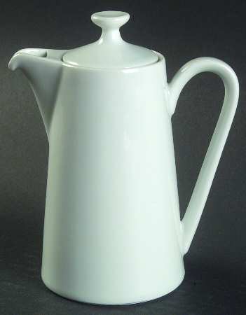 Fairwood White Individual Coffee Pot & Lid