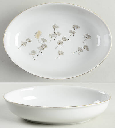 Thistledown 9" Oval Vegetable Bowl