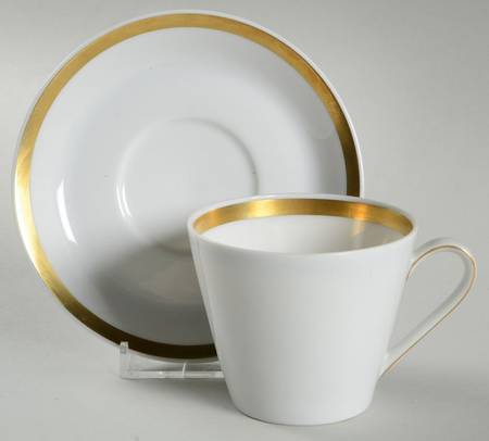 Wedding Band Flat Cup & Saucer Set