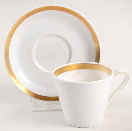 Wedding Band Flat Demitasse Cup & Saucer Set