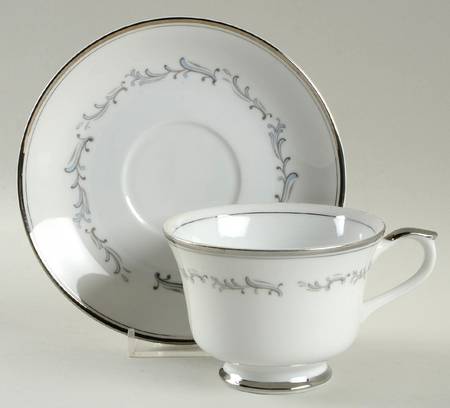 Arabesque Footed Cup & Saucer Set by Fashion Manor