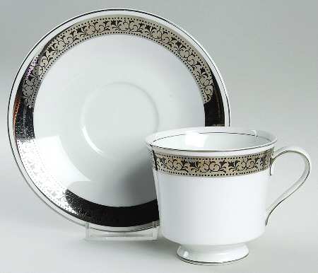 Champlain Footed Cup & Saucer Set