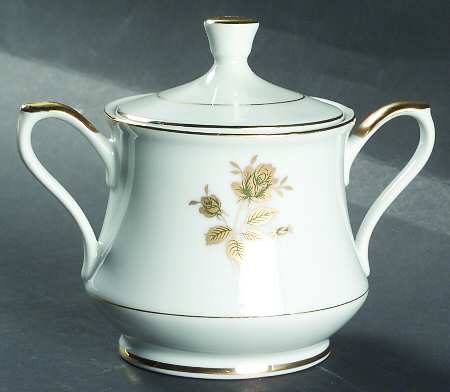 Eternal Rose Sugar Bowl & Lid