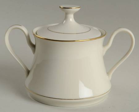 Gold Herald Sugar Bowl & Lid