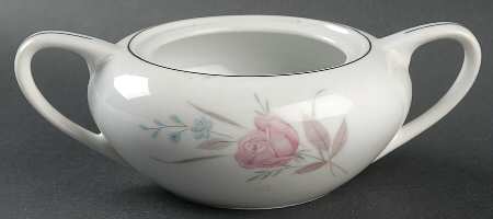 New Rose Sugar Bowl No Lid
